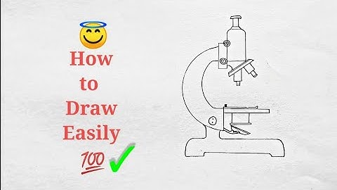 How to draw compound of Microscope easily/step by step