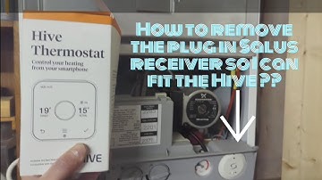 Hive installation with an existing plug in Salus receiver. Baxi combi boiler.