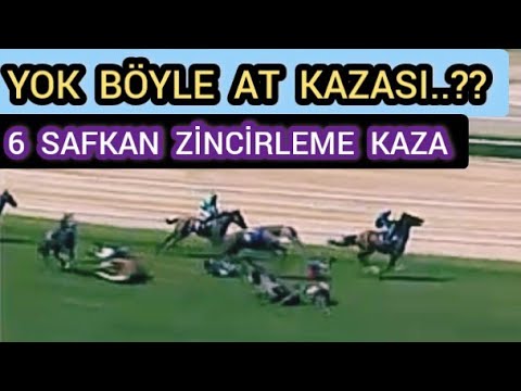 ALTI AT ZİNCİRLEME KAZA. İNANILMAZ.?