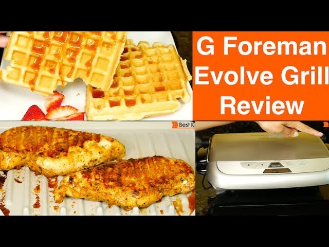 George Foreman 5 Serving Evolve Electric Grill with Waffle Plates