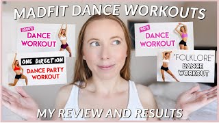 only doing MADFIT DANCE WORKOUTS for a week *madfit dance workouts review and results*