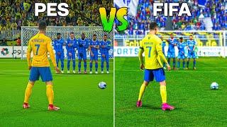 CRISTIANO RONALDO Free Kicks | PES vs FIFA From 2004 to 2024