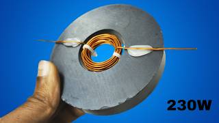 Amazing Top 5 Free Energy Generator 240 voltage Generator at Home Using Big Magnet and Copper wire
