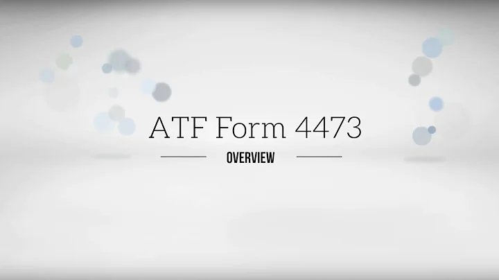 FFL Tutorial - ATF Form 4473 Compliance