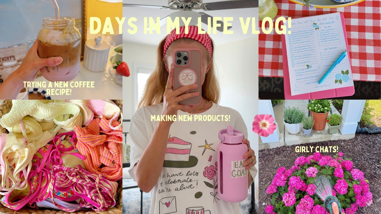 DAYS IN MY LIFE VLOG: girl chats, pool hangs, and trying a new coffee recipe!