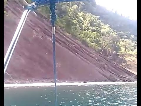 Dramatic tsunami effects: Rakata beach destroyed by Krakatoa tsunami