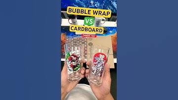 Bubble wrap vs Cardboard 📦  #shorts