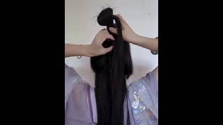 Long hair easy hairstyle