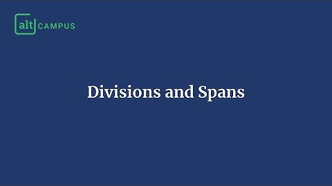 Understand Divs and Spans - Block Vs Inline | Getting know more about HTML Elements