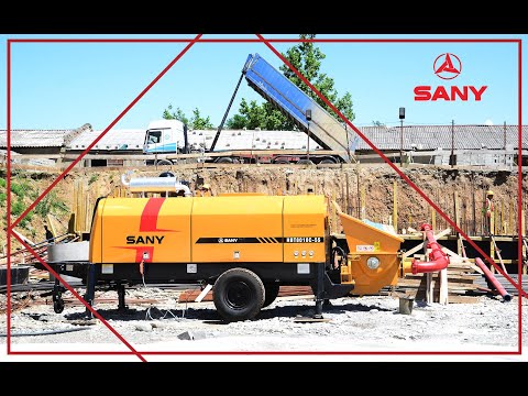 \'SANY\'-ის ფირმის სტაციონარი ტუმბოს ინსტალაცია