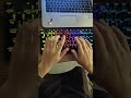 Satisfying RGB Keyboard ASMR 🌈 Fast Typing Click Sounds | Keyboard Typing #shorts
