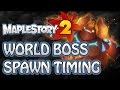 Maplestory 2  boss spawn time