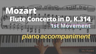 Mozart - Flute Concerto in D, K.314, 1st Mov: Piano Accompaniment