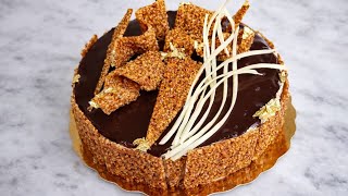 سرّ كيكة النوغاتين الاحترافية 🍫 ناجحة 100% وبمكونات اقتصادية Nougatine cake 
