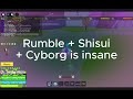 Rumble + Shisui + Cyborg is insane... (Blox Fruits Bounty Hunting EP2)