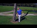 HEAD ON A TREE TRICK! Keep Your Head Still! PGA Golf Professional Jess Frank!
