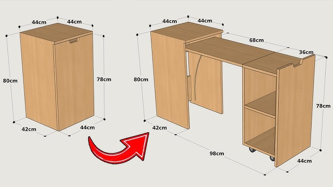 foldable craft table into a cabinet｜TikTok Search