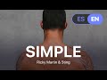 Ricky Martin & Sting – Simple (Lyrics / Letra English & Spanish)