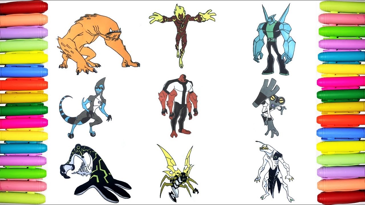 Download Ben 10 Aliens Coloring Book Ep.1 - YouTube