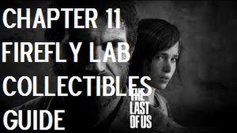 The Last Of Us - Chapter 11 - Firefly Lab Collectibles (Artifacts, Comics, Manuals, Pendants)