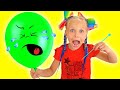 Big Balloon and New Dolls | Alice and Eva play baby challenge