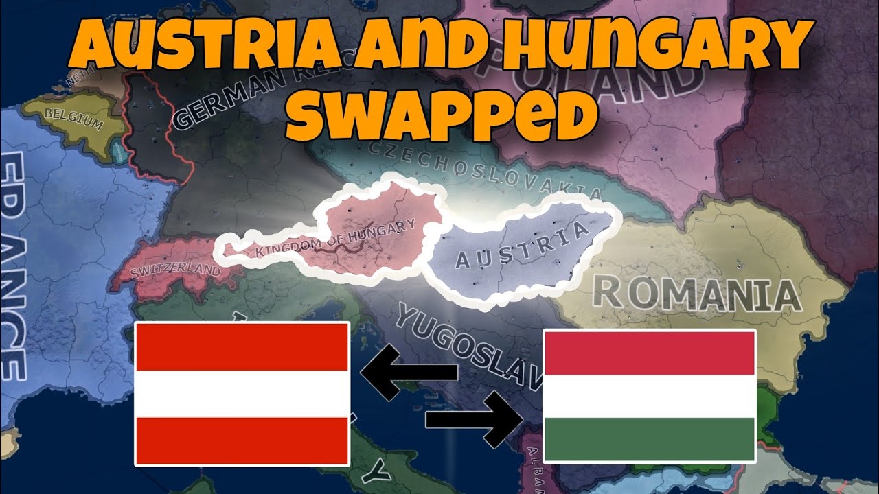 What if Austria and Hungary switched places? | Hoi4 Timelapse - YouTube