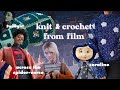  crocheting  knitting pieces from film  coraline across the spiderverse twilight