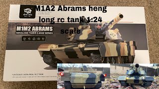 Heng long M1A2Abrams 1:24 scale rc tank full review. Wealth