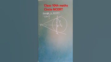 Circle Class 10th maths ncert Example 3 important question #maths #mathscircle #circle #class10th