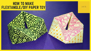 How to make a flextangle/3D paper toy/origami/DIY