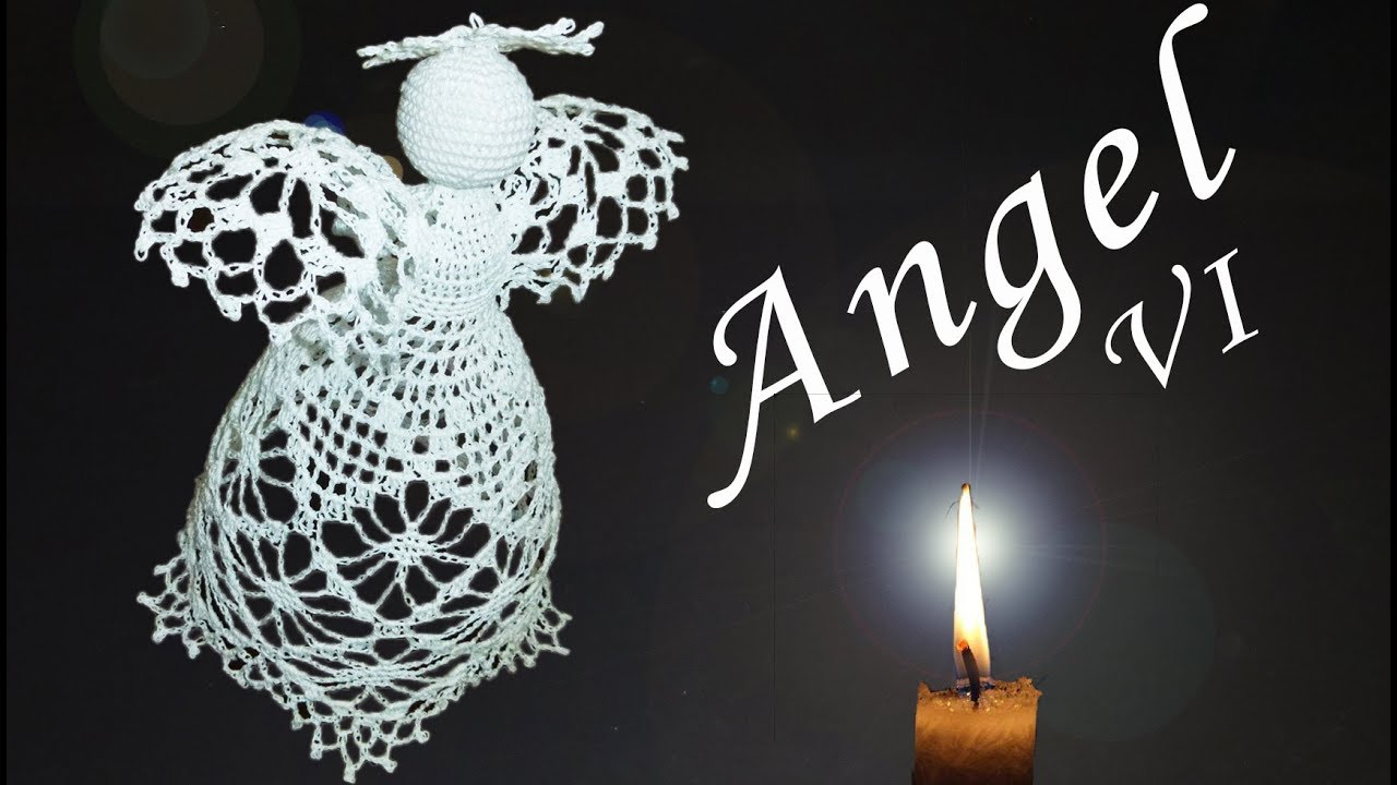 ENGEL KOSTENLOSE ANLEITUNG ! WEIHNACHTSENGEL HÄKELN Teil VI | Kopf und Kranz