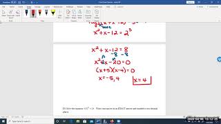 Final Exam Review - #17-23