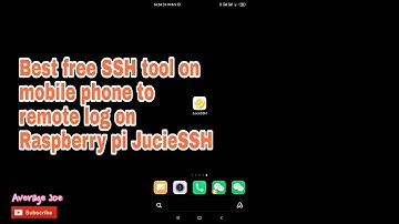 JucieSSH Best free SSH tool on mobile phone to remote log on Raspberry pi vps