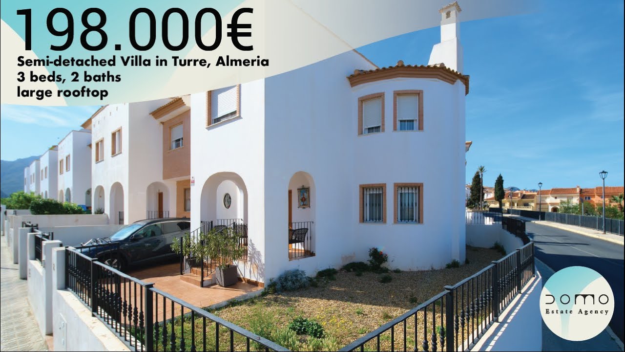 🏡 Semidetached Villa for sale in📍 Turre Almeria, Southern Spain Full