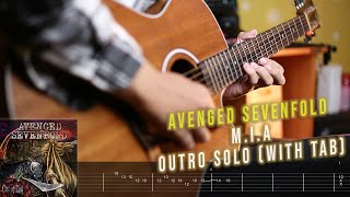 Avenged Sevenfold - M.I.A (Outro Solo + Guitar Tab)