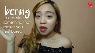 フィリピン留学Basic English Campの動画 今回は「bored」と「boring」...