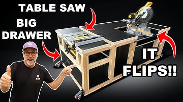 This Mitre Saw - Table Saw Workbench Changes Everything!!