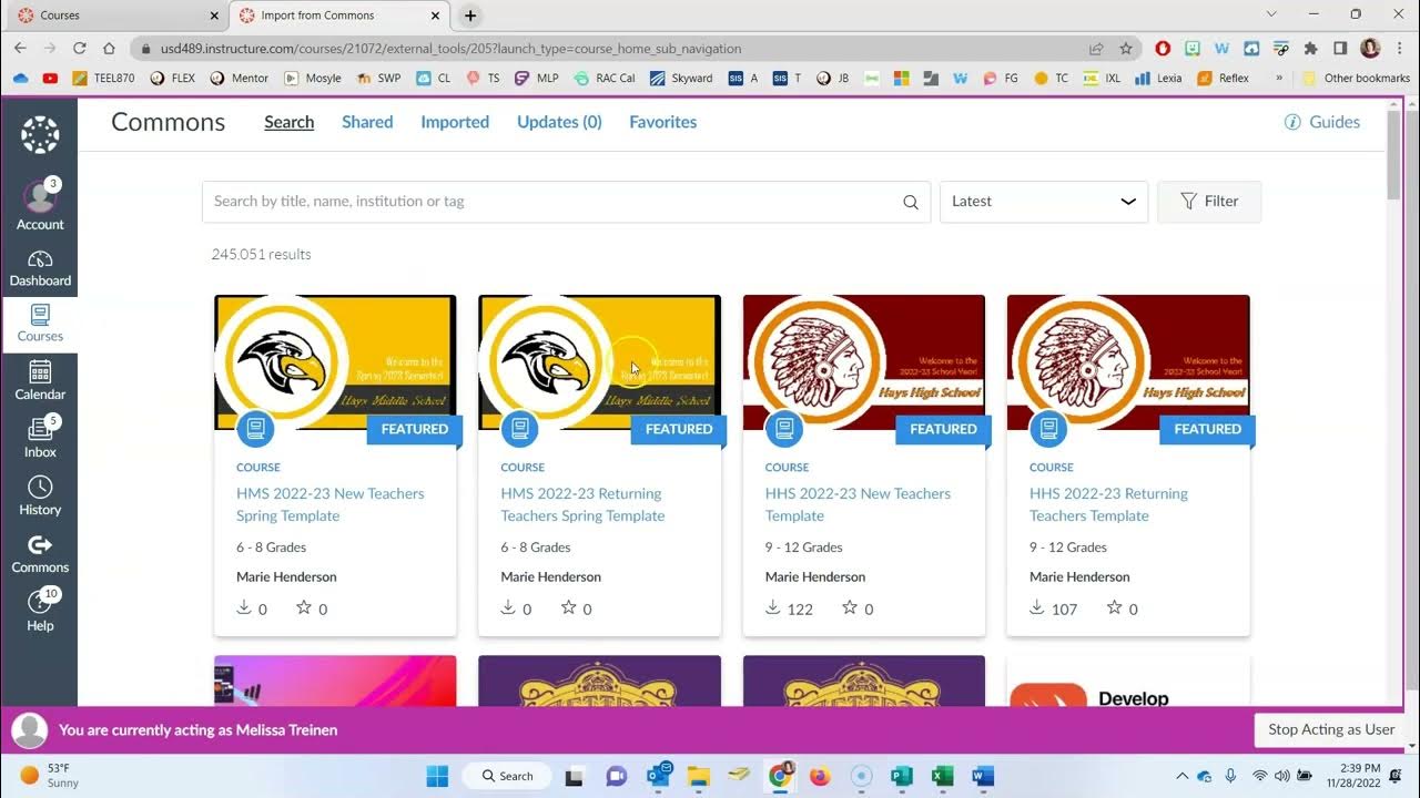 HMS Canvas Rollover Spring 2023 YearLong Courses YouTube