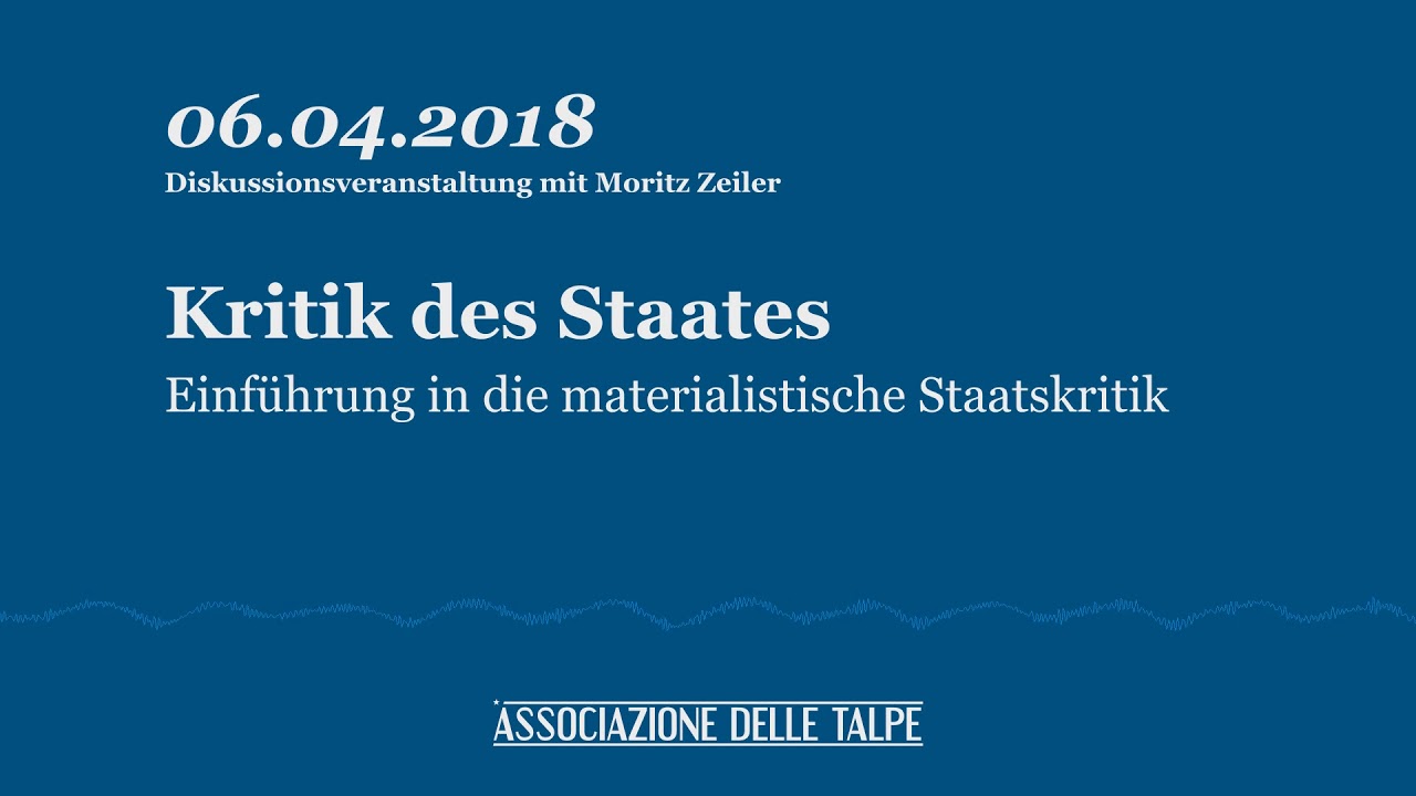 Kritik des Staates — Einführung in die materialistische Staatskritik