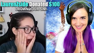I Donated $100 For Her to DROWN HER SIM