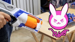 Nerf This! | D.Va (Overwatch) Inspired Party Game | Minute to Win It