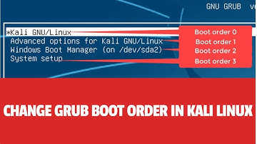 How to Change Boot Order in Dual boot | Kali Linux to Windows | Windows to Kali Linux || Dual Boot