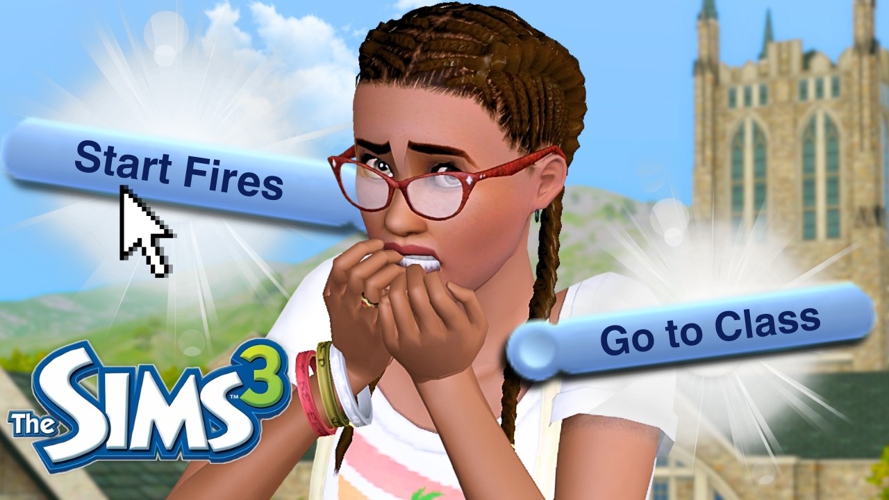 Starting a university series in The Sims 3!