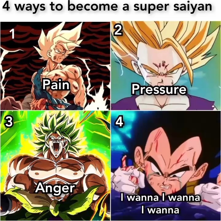 4 ways to become a super saiyan #dbz #dbs