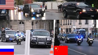 XI Jinping   Vs  Putin    Vs Trump   Motorcade comparison