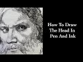 How to draw with your fountain pen drawing the head