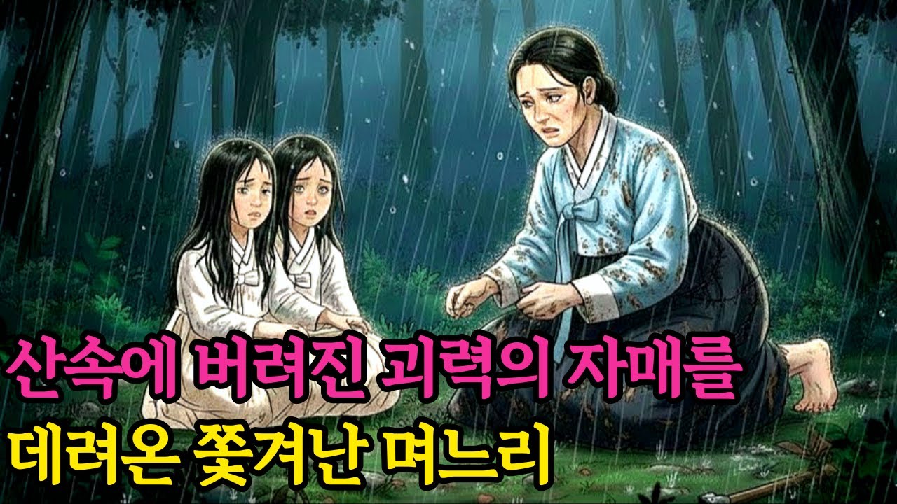 산속에 버려진 괴력의 자매를 데려온 쫓겨난 며느리 | 야담 옛날이야기 오디오북 수면동화 전설 민담