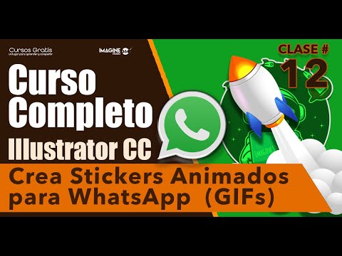 CURSO DE ILLUSTRATOR 【 Stickers Animados para WhatsApp 】 ✅ Cap 12