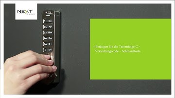 Digilock Sola Code Managed open the lock with the manager code German