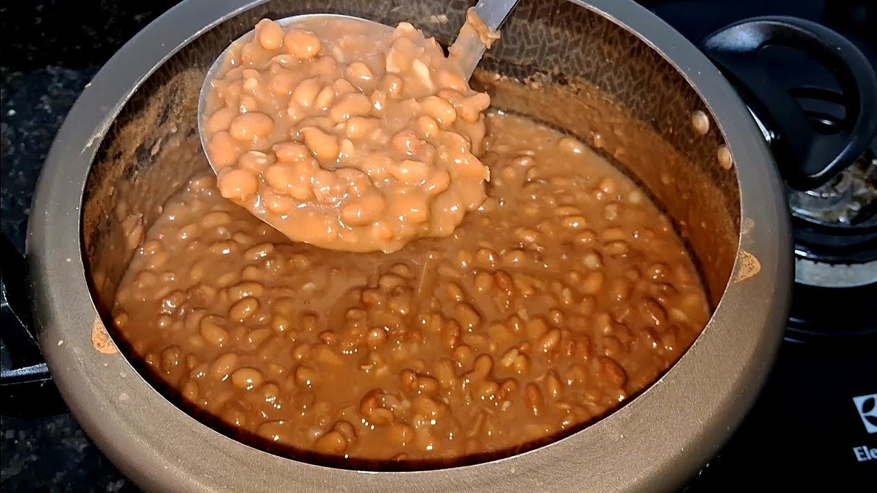 ✅️ COMO COZINHAR FEIJÃO na PANELA de PRESSÃO | feijão puro | Receita de feijão simples e gostoso 😋